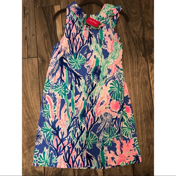 NWT Lilly Pulitzer Esmeralda Multi Jet Dress Med - Picture 4 of 5